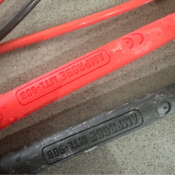 Amprobe MTL-90B Test Leads | Gold-Tip Probes | Red & Black Pair | Used - Picture 4 of 7